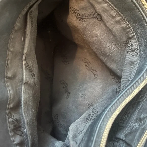Vintage Fossil 75082 Magnetic Front Flap Pocket Leather Crossbody *broken zipper - Picture 16 of 16